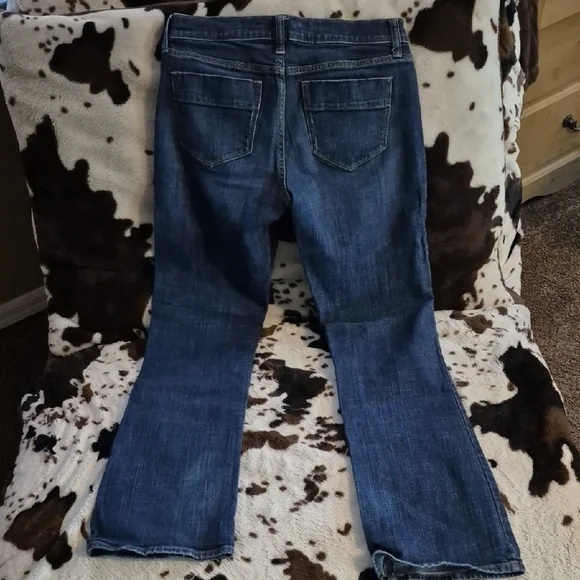 Old Navy Blue Boot Cut Jeans Medium-Dark Wash - Picture 6 of 12